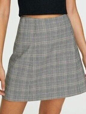 New Aritzia Babaton Hopper Glen Plaid A-Line Mini Skirt 2 $98